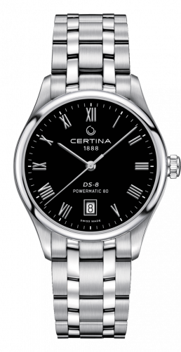 Certina DS-8 Powermatic Stainless Steel / Black / Bracelet C033.407.11.053.00