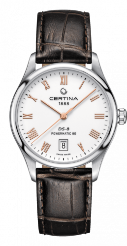 Certina DS-8 Powermatic Stainless Steel / White / Strap C033.407.16.013.00 Certina DS-8 Powermatic Stainless Steel / White / Strap C033.407.16.013.00