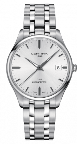 Certina DS-8 Chronometer Stainless Steel / Silver / Bracelet C033.451.11.031.00