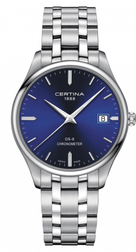 Certina DS-8 Chronometer Stainless Steel / Blue / Bracelet C033.451.11.041.00 Certina DS-8 Chronometer Stainless Steel / Blue / Bracelet C033.451.11.041.00