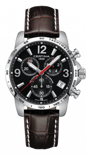 Certina DS Podium Chronograph 1/10 Sec Stainless Steel / Black / Strap C034.417.16.057.00 Certina DS Podium Chronograph 1/10 Sec Stainless Steel / Black / Strap C034.417.16.057.00