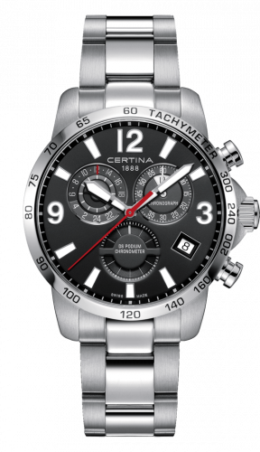 Certina DS Podium Chronograph GMT Stainless Steel / Black / Bracelet C034.654.11.057.00 Certina DS Podium Chronograph GMT Stainless Steel / Black / Bracelet C034.654.11.057.00