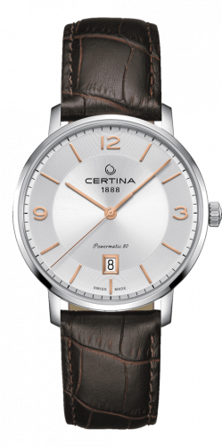 Certina DS Caimano Powermatic 80 Stainless Steel / Silver / Strap C035.407.16.037.01
