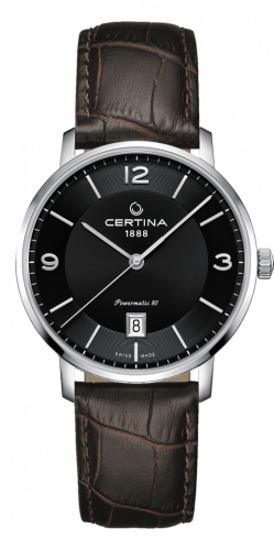 Certina DS Caimano Powermatic 80 Stainless Steel / Black / Strap C035.407.16.057.00 Certina DS Caimano Powermatic 80 Stainless Steel / Black / Strap C035.407.16.057.00