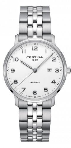 Certina DS Caimano 39 Stainless Steel / White / Bracelet C035.410.11.012.00 Certina DS Caimano 39 Stainless Steel / White / Bracelet C035.410.11.012.00