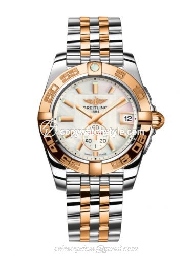 Breitling Galactic 36 Automatic Stainless Steel / Rose Gold / Pearl / Bracelet C37330121A1C1 Breitling Galactic 36 Automatic Stainless Steel / Rose Gold / Pearl / Bracelet C37330121A1C1