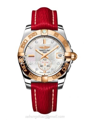 Breitling Galactic 36 Automatic Stainless Steel / Rose Gold / Pearl Diamond / Sahara C3733012/A725/214X/A16BA.1 Breitling Galactic 36 Automatic Stainless Steel / Rose Gold / Pearl Diamond / Sahara C3733012/A725/214X/A16BA.1