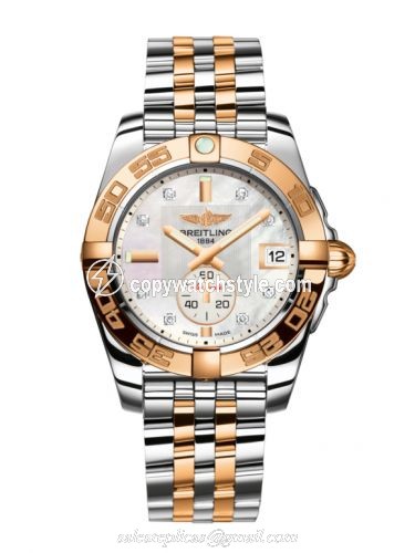 Breitling Galactic 36 Automatic Stainless Steel / Rose Gold / Pearl Diamond / Bracelet C37330121A2C1 Breitling Galactic 36 Automatic Stainless Steel / Rose Gold / Pearl Diamond / Bracelet C37330121A2C1