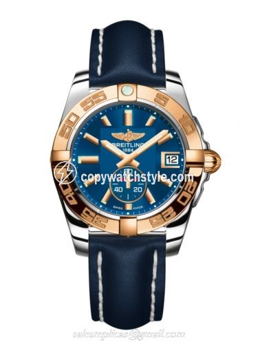 Breitling Galactic 36 Automatic Stainless Steel / Rose Gold / Gun Blue / Calf C3733012/C831/194X/A16BA.1