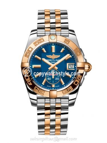 Breitling Galactic 36 Automatic Stainless Steel / Rose Gold / Gun Blue / Bracelet C3733012/C831/376C Breitling Galactic 36 Automatic Stainless Steel / Rose Gold / Gun Blue / Bracelet C3733012/C831/376C