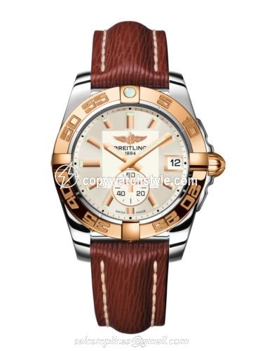 Breitling Galactic 36 Automatic Stainless Steel / Rose Gold / Stratus Silver / Sahara C3733012/G714/216X/A16BA.1 Breitling Galactic 36 Automatic Stainless Steel / Rose Gold / Stratus Silver / Sahara C3733012/G714/216X/A16BA.1
