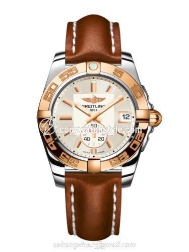 Breitling Galactic 36 Automatic Stainless Steel / Rose Gold / Stratus Silver / Calf C3733012/G714/412X/A16BA.1