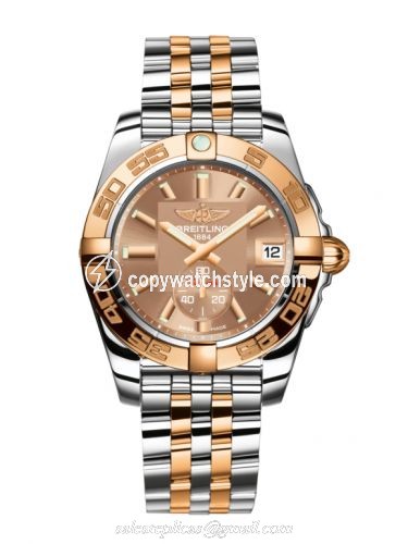 Breitling Galactic 36 Automatic Stainless Steel / Rose Gold / Copperhead Bronze / Bracelet C3733012/Q584/376C