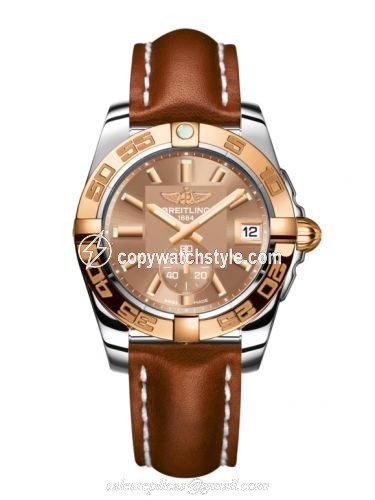 Breitling Galactic 36 Automatic Stainless Steel / Rose Gold / Copperhead Bronze / Calf C3733012/Q584/412X/A16BA.1 Breitling Galactic 36 Automatic Stainless Steel / Rose Gold / Copperhead Bronze / Calf C3733012/Q584/412X/A16BA.1