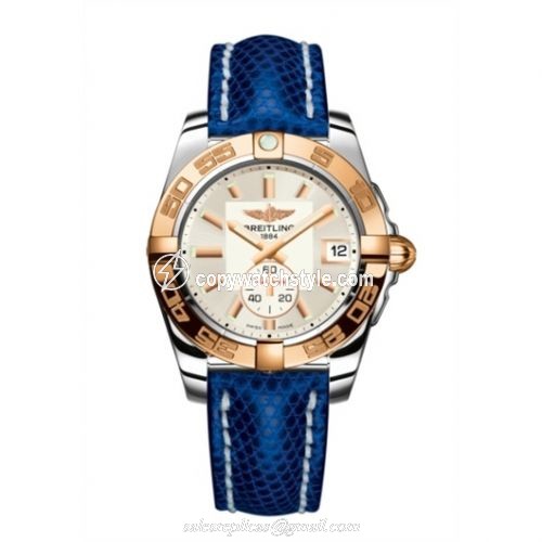 Breitling Galactic 36 Automatic Stainless Steel / Rose Gold / Stratus Silver / Teju C3733012/G714/112Z/A16BA.1 Breitling Galactic 36 Automatic Stainless Steel / Rose Gold / Stratus Silver / Teju C3733012/G714/112Z/A16BA.1