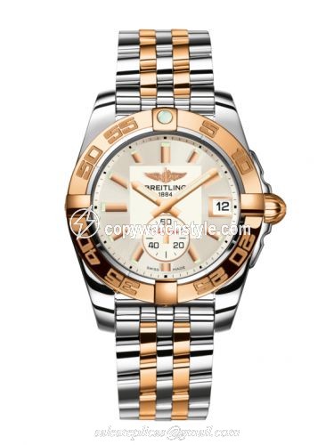 Breitling Galactic 36 Automatic Stainless Steel / Rose Gold / Stratus Silver / Bracelet C3733012/G714/376C Breitling Galactic 36 Automatic Stainless Steel / Rose Gold / Stratus Silver / Bracelet C3733012/G714/376C