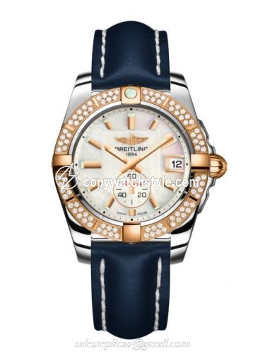 Breitling Galactic 36 Automatic Stainless Steel / Rose Gold / Diamond / Pearl / Calf C3733053.A724.194X Breitling Galactic 36 Automatic Stainless Steel / Rose Gold / Diamond / Pearl / Calf C3733053.A724.194X
