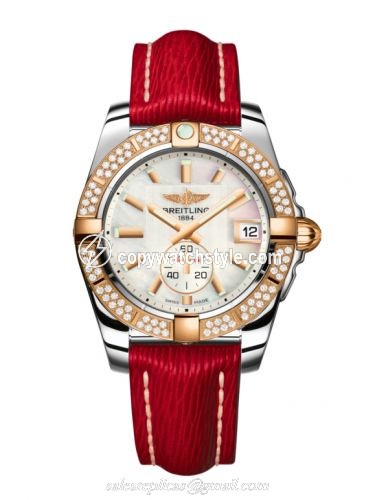Breitling Galactic 36 Automatic Stainless Steel / Rose Gold / Diamond / Pearl / Sahara C3733053.A724.214X Breitling Galactic 36 Automatic Stainless Steel / Rose Gold / Diamond / Pearl / Sahara C3733053.A724.214X
