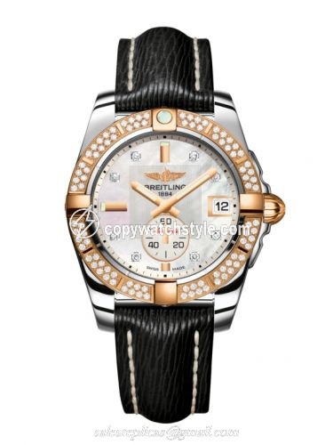 Breitling Galactic 36 Automatic Stainless Steel / Rose Gold / Diamond / Pearl Diamond / Sahara C3733053.A725.213X Breitling Galactic 36 Automatic Stainless Steel / Rose Gold / Diamond / Pearl Diamond / Sahara C3733053.A725.213X