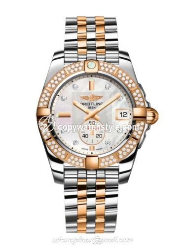 Breitling Galactic 36 Automatic Stainless Steel / Rose Gold / Diamond / Pearl Diamond / Bracelet C3733053.A725.376C Breitling Galactic 36 Automatic Stainless Steel / Rose Gold / Diamond / Pearl Diamond / Bracelet C3733053.A725.376C