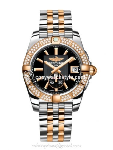 Breitling Galactic 36 Automatic Stainless Steel / Rose Gold / Diamond / Volcano Black / Bracelet C3733053.BA54.376C Breitling Galactic 36 Automatic Stainless Steel / Rose Gold / Diamond / Volcano Black / Bracelet C3733053.BA54.376C