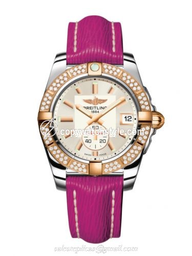 Breitling Galactic 36 Automatic Stainless Steel / Rose Gold / Diamond / Stratus Silver / Sahara C3733053.G714.242X Breitling Galactic 36 Automatic Stainless Steel / Rose Gold / Diamond / Stratus Silver / Sahara C3733053.G714.242X