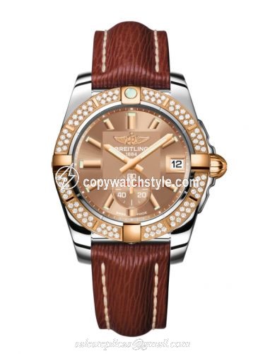 Breitling Galactic 36 Automatic Stainless Steel / Rose Gold / Diamond / Copperhead Bronze / Sahara C3733053.Q584.216X