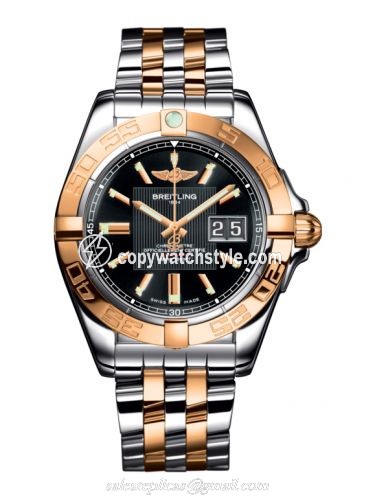 Breitling Galactic 41 Stainless Steel / Rose Gold / Trophy Black / Bracelet C49350L2.BA09.366C Breitling Galactic 41 Stainless Steel / Rose Gold / Trophy Black / Bracelet C49350L2.BA09.366C