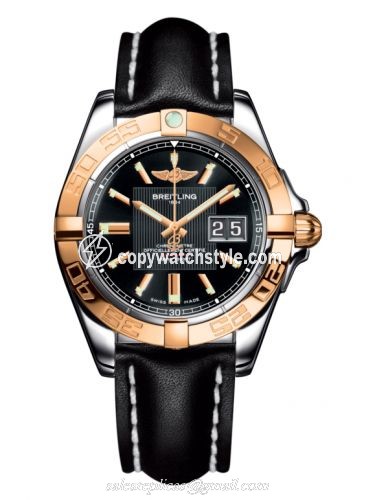 Breitling Galactic 41 Stainless Steel / Rose Gold / Trophy Black / Calf C49350L2.BA09.428X Breitling Galactic 41 Stainless Steel / Rose Gold / Trophy Black / Calf C49350L2.BA09.428X