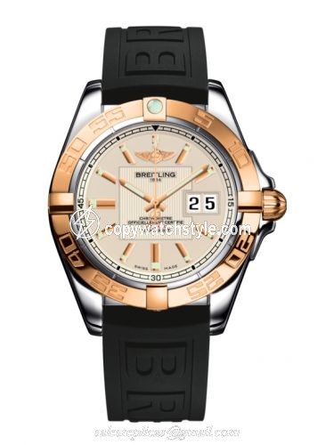 Breitling Galactic 41 Stainless Steel / Rose Gold / Sierra Silver / Rubber C49350L2.G701.150S Breitling Galactic 41 Stainless Steel / Rose Gold / Sierra Silver / Rubber C49350L2.G701.150S