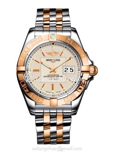 Breitling Galactic 41 Stainless Steel / Rose Gold / Sierra Silver / Bracelet C49350L2.G701.366C Breitling Galactic 41 Stainless Steel / Rose Gold / Sierra Silver / Bracelet C49350L2.G701.366C