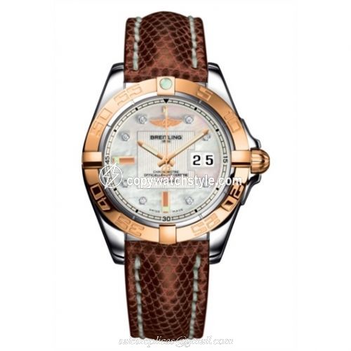 Breitling Galactic 41 Stainless Steel / Rose Gold / Pearl Diamond / Teju C49350L2.A706.146Z Breitling Galactic 41 Stainless Steel / Rose Gold / Pearl Diamond / Teju C49350L2.A706.146Z