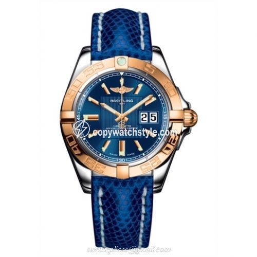 Breitling Galactic 41 Stainless Steel / Rose Gold / Metallica Blue / Teju C49350L2.C810.143Z Breitling Galactic 41 Stainless Steel / Rose Gold / Metallica Blue / Teju C49350L2.C810.143Z