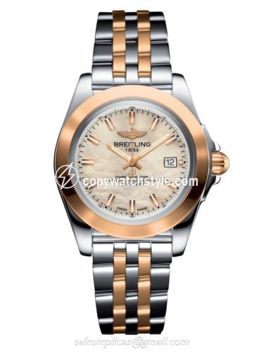 Breitling Galactic 32 Sleek Edition Stainless Steel / Rose Gold / Pearl / Bracelet C71330121A1C1 Breitling Galactic 32 Sleek Edition Stainless Steel / Rose Gold / Pearl / Bracelet C71330121A1C1