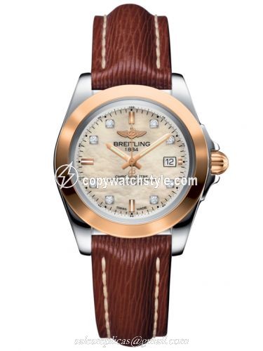 Breitling Galactic 32 Sleek Edition Stainless Steel / Rose Gold / Pearl Diamond / Sahara C7133012/A803/211X/A14BA.1 Breitling Galactic 32 Sleek Edition Stainless Steel / Rose Gold / Pearl Diamond / Sahara C7133012/A803/211X/A14BA.1
