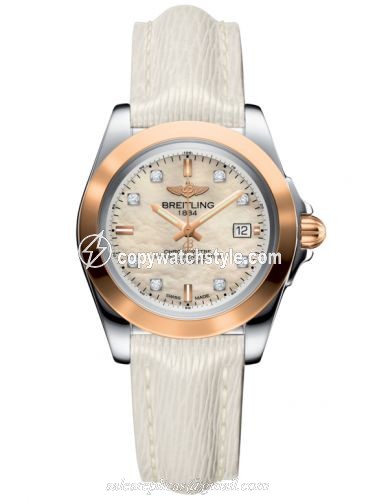 Breitling Galactic 32 Sleek Edition Stainless Steel / Rose Gold / Pearl Diamond / Sahara C7133012/A803/235X/A14BA.1 Breitling Galactic 32 Sleek Edition Stainless Steel / Rose Gold / Pearl Diamond / Sahara C7133012/A803/235X/A14BA.1