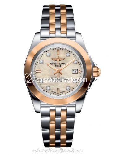 Breitling Galactic 32 Sleek Edition Stainless Steel / Rose Gold / Pearl Diamond / Bracelet C7133012/A803/792C