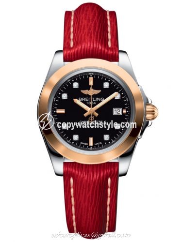 Breitling Galactic 32 Sleek Edition Stainless Steel / Rose Gold / Trophy Black Diamond / Sahara C7133012/BF64/209X/A14BA.1 Breitling Galactic 32 Sleek Edition Stainless Steel / Rose Gold / Trophy Black Diamond / Sahara C7133012/BF64/209X/A14BA.1