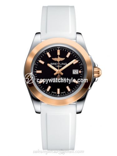 Breitling Galactic 32 Sleek Edition Stainless Steel / Rose Gold / Trophy Black / Rubber C7133012/BF65/164S/A14S.1