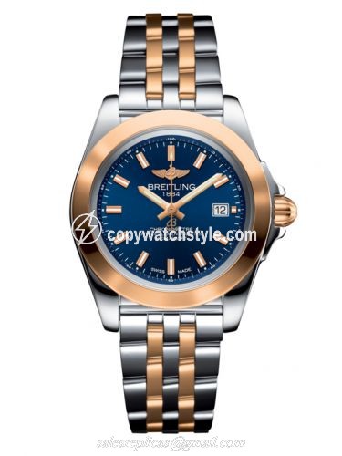 Breitling Galactic 32 Sleek Edition Stainless Steel / Rose Gold / Horizon Blue / Bracelet C7133012/C952/792C