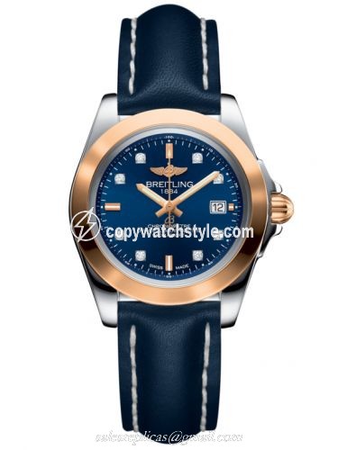 Breitling Galactic 32 Sleek Edition Stainless Steel / Rose Gold / Horizon Blue Diamond / Calf C7133012/C967/116X/A14BA.1