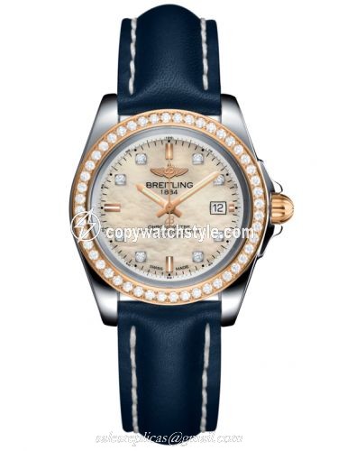 Breitling Galactic 32 Sleek Edition Stainless Steel / Rose Gold / Diamond / Pearl Diamond / Calf C7133053/A803/116X/A14BA.1 Breitling Galactic 32 Sleek Edition Stainless Steel / Rose Gold / Diamond / Pearl Diamond / Calf C7133053/A803/116X/A14BA.1