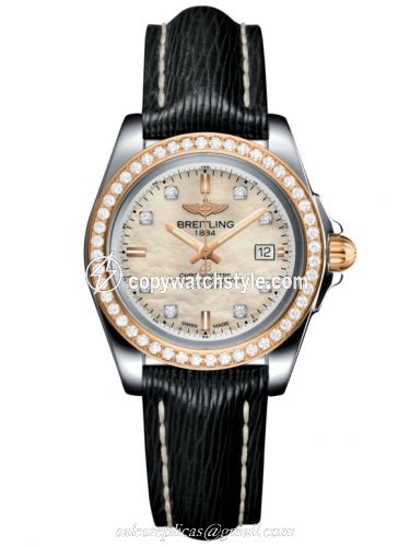 Breitling Galactic 32 Sleek Edition Stainless Steel / Rose Gold / Diamond / Pearl Diamond / Sahara C7133053/A803/208X/A14BA.1 Breitling Galactic 32 Sleek Edition Stainless Steel / Rose Gold / Diamond / Pearl Diamond / Sahara C7133053/A803/208X/A14BA.1