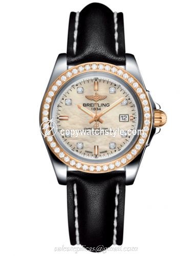 Breitling Galactic 32 Sleek Edition Stainless Steel / Rose Gold / Diamond / Pearl Diamond / Calf C7133053/A803/408X/A14BA.1