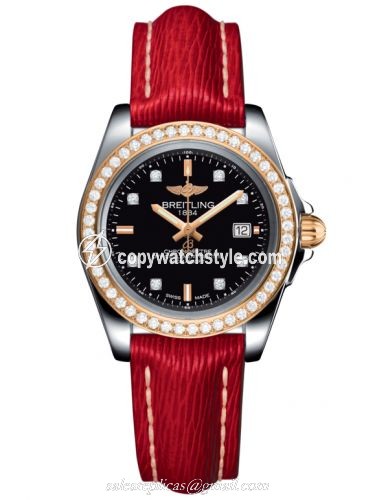 Breitling Galactic 32 Sleek Edition Stainless Steel / Rose Gold / Diamond / Trophy Black Diamond / Sahara C7133053/BF64/209X/A14BA.1