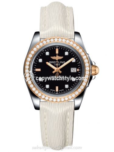 Breitling Galactic 32 Sleek Edition Stainless Steel / Rose Gold / Diamond / Trophy Black Diamond / Sahara C7133053/BF64/235X/A14BA.1