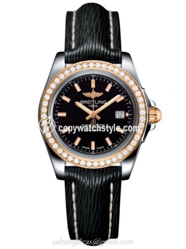 Breitling Galactic 32 Sleek Edition Stainless Steel / Rose Gold / Diamond / Trophy Black / Sahara C7133053/BF65/208X/A14BA.1