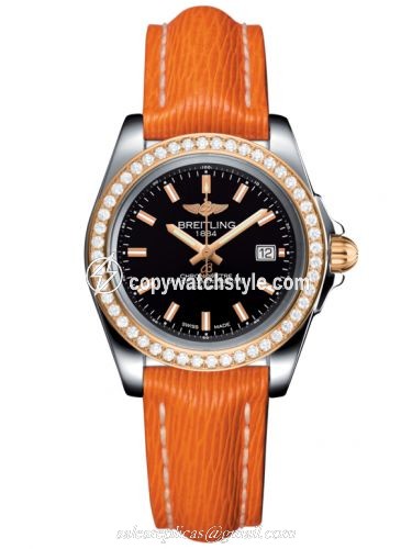 Breitling Galactic 32 Sleek Edition Stainless Steel / Rose Gold / Diamond / Trophy Black / Sahara C7133053/BF65/212X/A14BA.1 Breitling Galactic 32 Sleek Edition Stainless Steel / Rose Gold / Diamond / Trophy Black / Sahara C7133053/BF65/212X/A14BA.1
