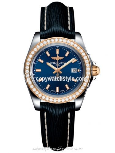 Breitling Galactic 32 Sleek Edition Stainless Steel / Rose Gold / Diamond / Horizon Blue / Sahara C7133053/C952/210X/A14BA.1 Breitling Galactic 32 Sleek Edition Stainless Steel / Rose Gold / Diamond / Horizon Blue / Sahara C7133053/C952/210X/A14BA.1