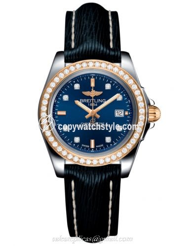 Breitling Galactic 32 Sleek Edition Stainless Steel / Rose Gold / Diamond / Horizon Blue Diamond / Sahara C7133053/C967/210X/A14BA.1
